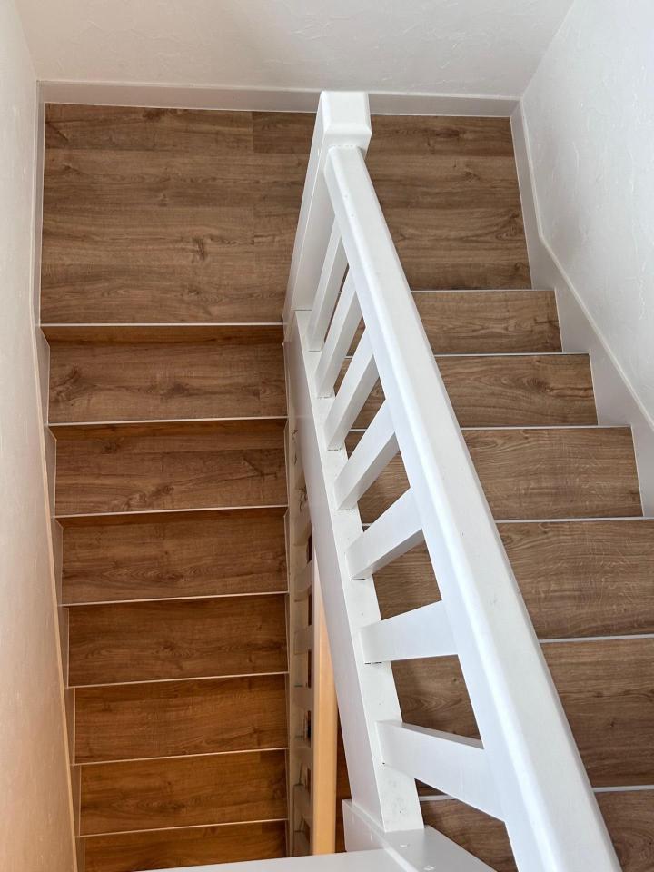 escalier après